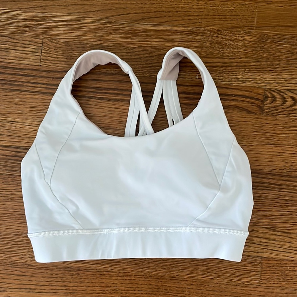 Lululemon white sports bra size 4